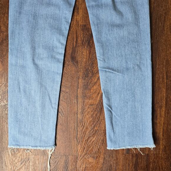 AG The Stevie Mid-Rise Skinny Cropped Jeans Distressed Ankle Length - Size 27 - Picture 8 of 9